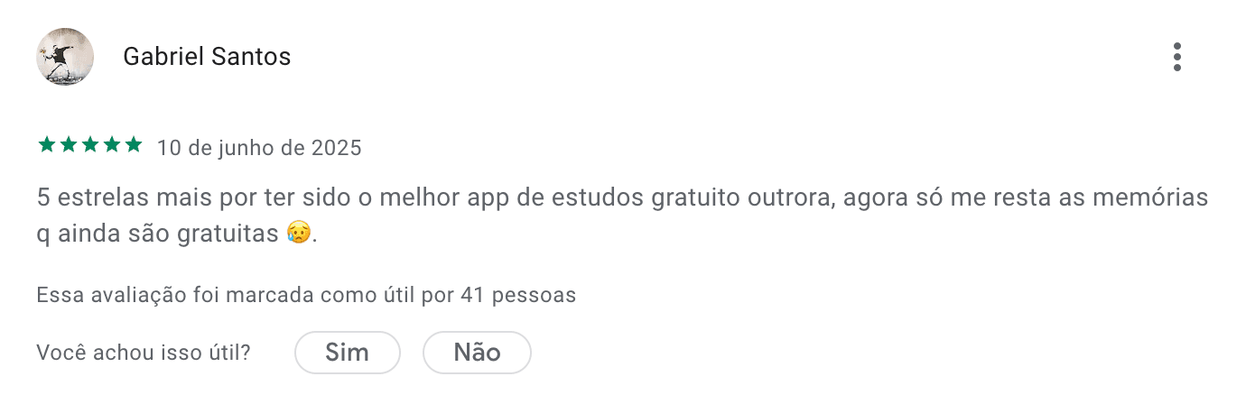 Depoimento de estudante 3