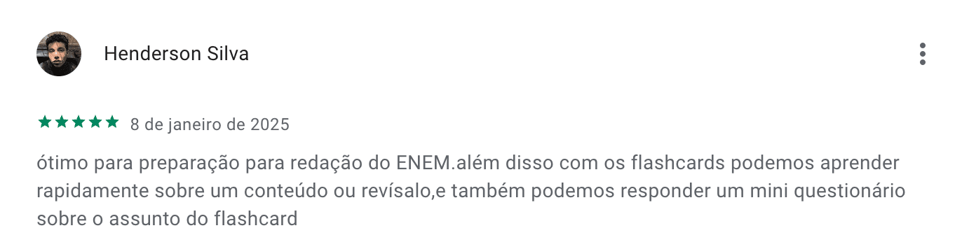 Depoimento de estudante 5