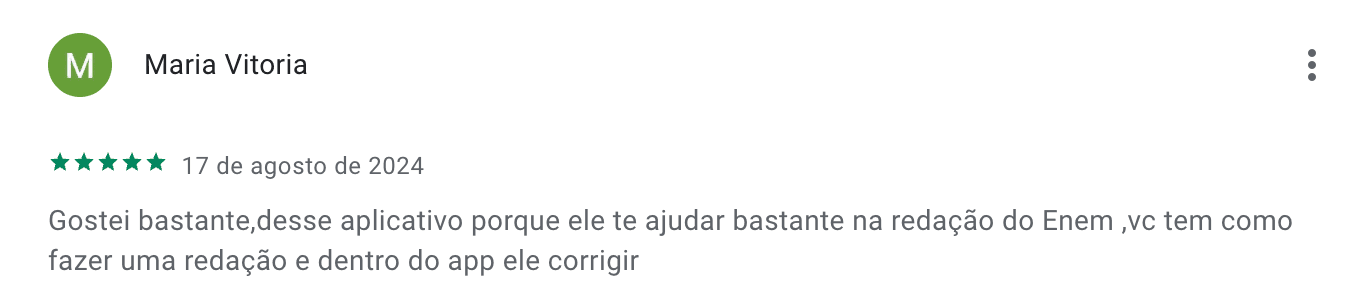 Depoimento de estudante 9